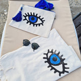 Load image into Gallery viewer, Evil Eye Clutch Bag by Moa