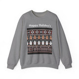 Load image into Gallery viewer, Happy Holiday&#39;s Gingerbread Crewneck Sweatshirt