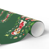 Load image into Gallery viewer, Jolly Dogs-Merry Christmas Wrapping Paper - Festive Dogs with Hats, Sweaters &amp; Snowflakes!