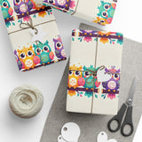 Load image into Gallery viewer, Owls Wrapping Paper - Sitting Owls