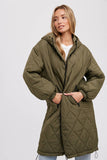 Load image into Gallery viewer, Renee - Longline Quilted Puffer Jacket