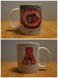 Load image into Gallery viewer, Archer Tigers Mug - Peachy Brass