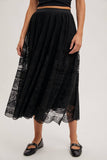 Load image into Gallery viewer, Sam - Boho Lace Midi Skirt