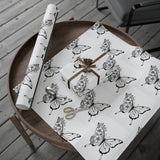 Load image into Gallery viewer, Whimsical Butterfly Coloring Wrapping Paper