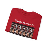 Load image into Gallery viewer, Happy Holiday&#39;s Gingerbread Crewneck Sweatshirt