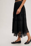 Load image into Gallery viewer, Sam - Boho Lace Midi Skirt