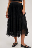 Load image into Gallery viewer, Sam - Boho Lace Midi Skirt