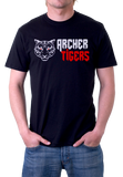 Load image into Gallery viewer, Archer Tigers Shirts (Black) - Peachy Brass