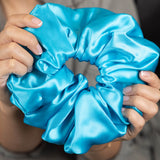 Load image into Gallery viewer, Blissy Oversized Scrunchie - Bahama Blue