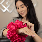 Load image into Gallery viewer, Blissy Oversized Scrunchie - Hibiscus