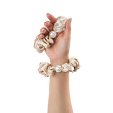 Load image into Gallery viewer, Blissy Pearl Scrunchies - Champagne