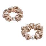 Load image into Gallery viewer, Blissy Pearl Scrunchies - Champagne