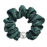 Load image into Gallery viewer, Blissy Pearl Scrunchies - Emerald