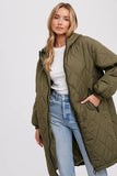 Load image into Gallery viewer, Renee - Longline Quilted Puffer Jacket