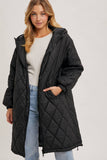 Load image into Gallery viewer, Renee - Longline Quilted Puffer Jacket